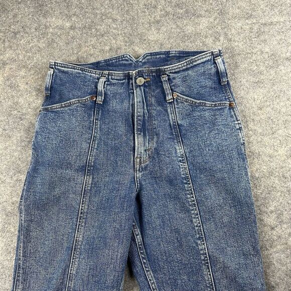 Abercrombie & Fitch Jeans Womens 30/10 Blue Denim Ultra High Rise Mom Jean Pants - Picture 3 of 12